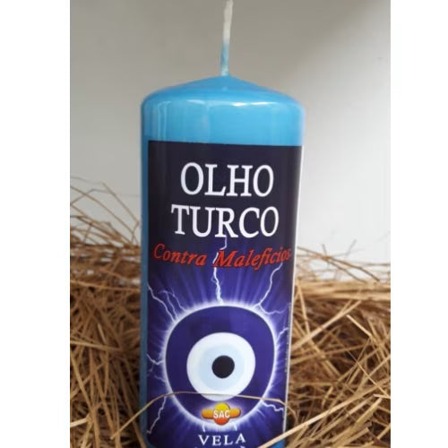 Candela olho turco L'arcano segreto Candela-contro-malocchio