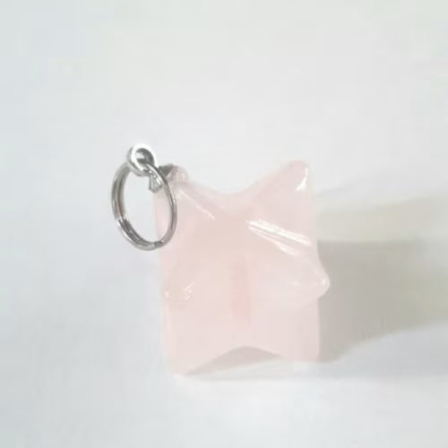 Ciondolo merkaba quarzo rosa L'arcano segreto Ciondolo-quarzo