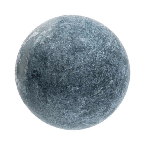 Sfera in pietra grigia-azzurra liscia, 4 cm
