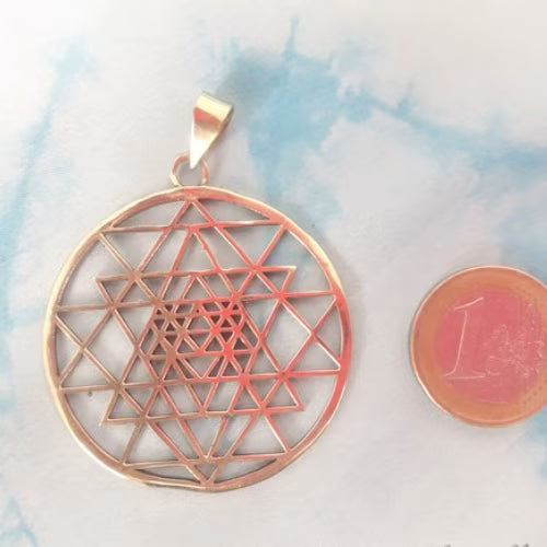 Ciondolo yantra bronzo L'arcano segreto Talismano-bronzo