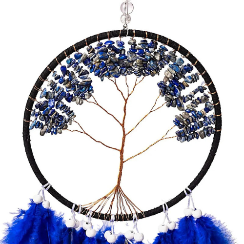 Acchiappasogni albero della vita lapislazzuli