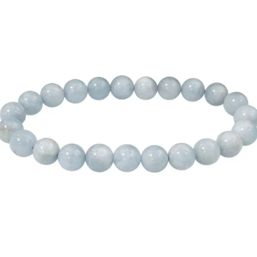 Bracciale in acquamarina 8mm - L'arcano segreto