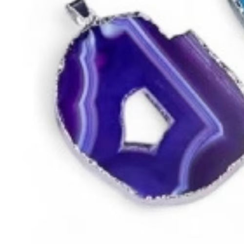 Pendente disco agata viola - L'arcano segreto