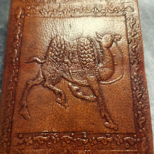 Quaderno in pelle indiano cammello L'arcano segreto agenda-pelle