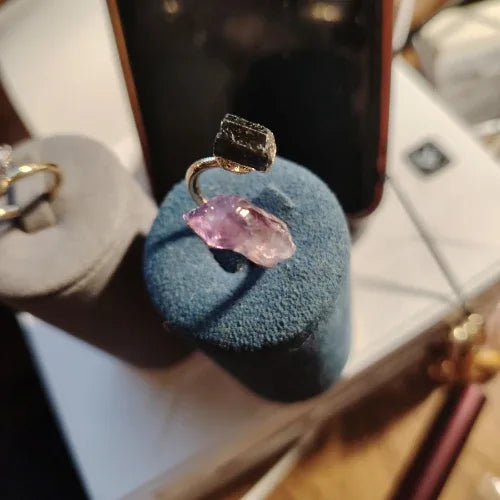 Anello contrariè tormalina ametista - L'arcano segreto
