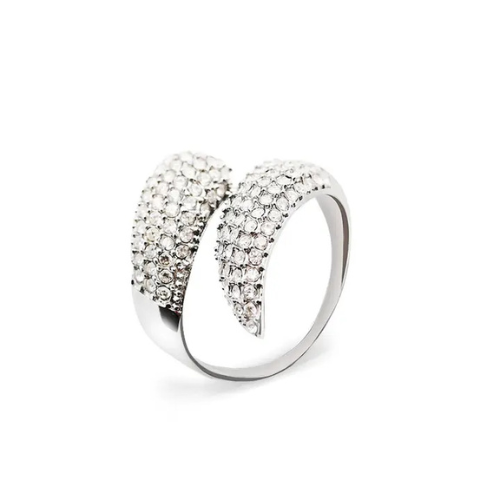 Anello regolabile pavé zirconi L'arcano segreto anello-contrarie