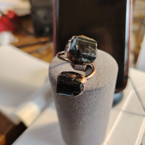 Anello in rame tormalina L'arcano segreto anello-doppio-tormalina-vero