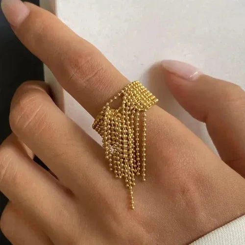 Anello regolabile con nappe - L'arcano segreto