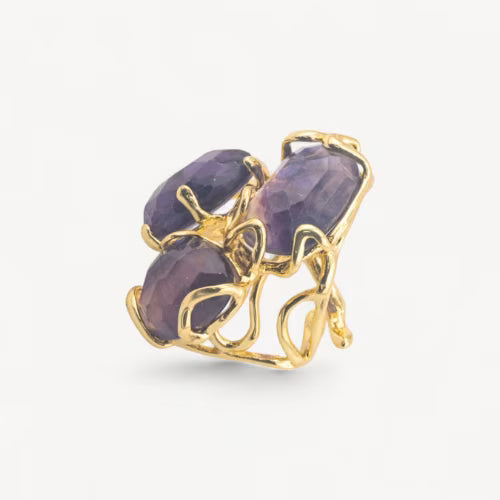Anello in bronzo fluorite - L'arcano segreto