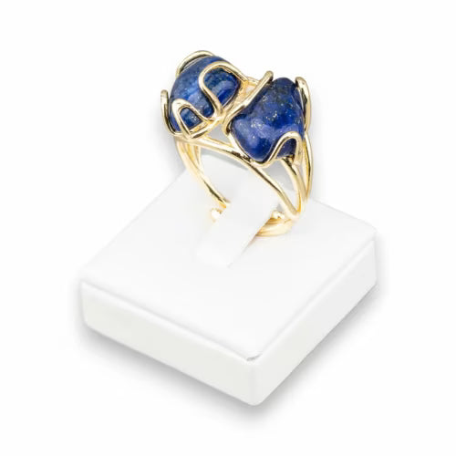 Anello di bronzo lapislazzuli L'arcano segreto anello-lapis