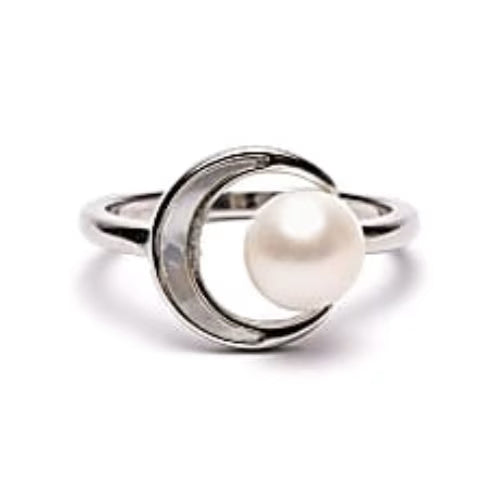 Anello regolabile perla luna L'arcano segreto anello-luna-perla