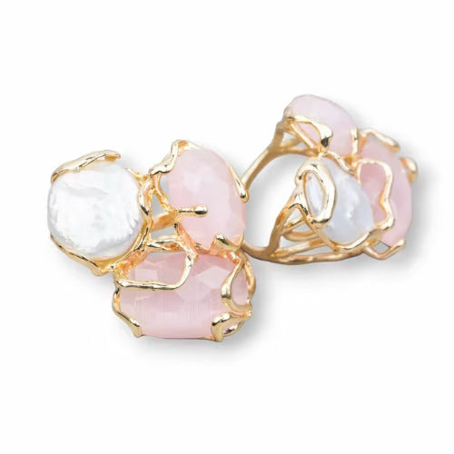 Anello bronzo perle fiume L'arcano segreto anello-madre-perla