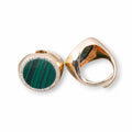 Anello di bronzo malachite L'arcano segreto anello-malachite