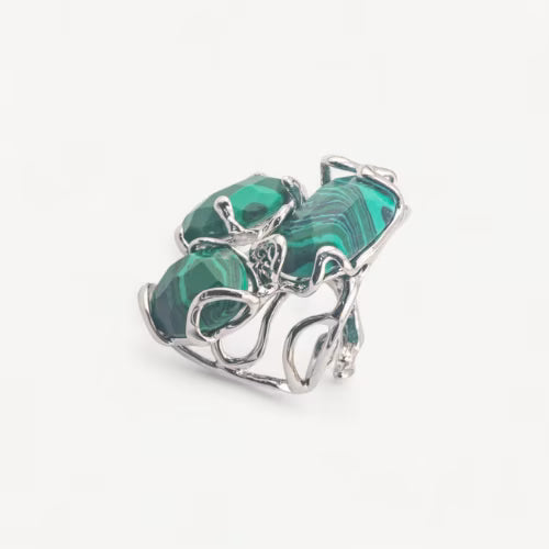 Anello bronzo malachite - L'arcano segreto