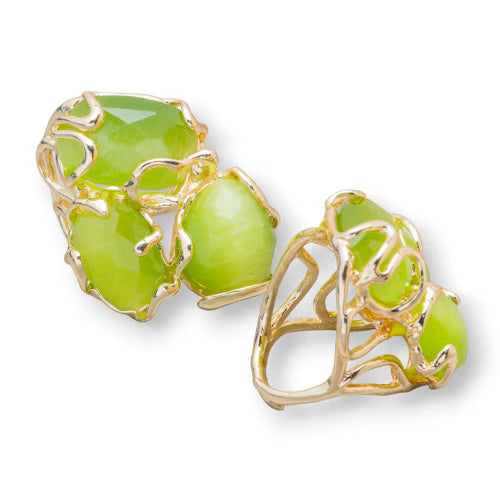 Anello bronzo verde lime L'arcano segreto anello-verde-lime