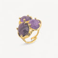 Anello in bronzo ametista L'arcano segreto anello-viola
