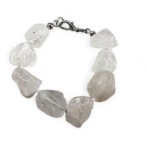 Bracciale cristallo di rocca grezzo - L'arcano segreto