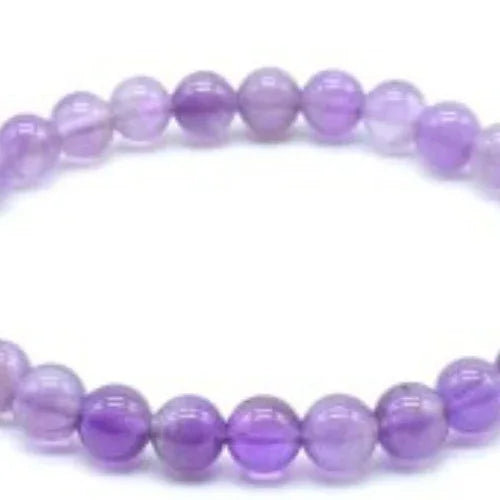 Bracciale Perle Ametista 6mm - L'arcano segreto