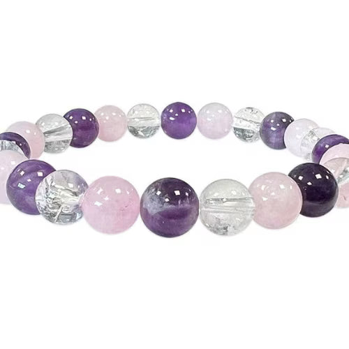 Bracciale ametista quarzo cristallo rocca - L'arcano segreto