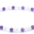 Bracciale Ametista Cristallo 4mm L'arcano segreto bracciale-ametista-quarzo-4