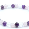 Bracciale Ametista Cristallo 6mm L'arcano segreto bracciale-ametista-quarzo-6