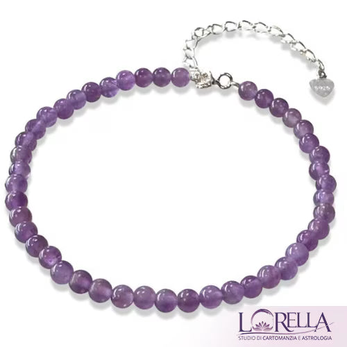 Bracciale Cuore Ametista Argento - L'arcano segreto