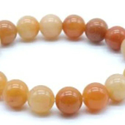 Bracciale avventurina arancione 10mm - L'arcano segreto