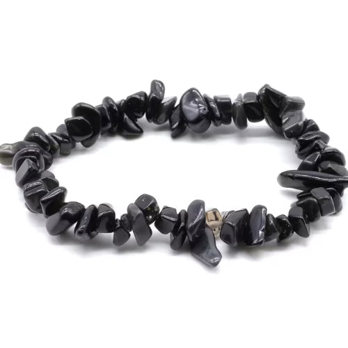 Bracciale barocco ossidiana nera - L'arcano segreto