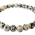 Bracciale in Diaspro Dalmata perle 6mm - L'arcano segreto