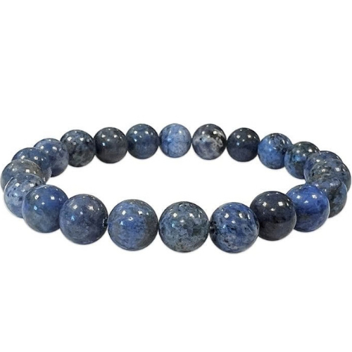 Bracciale in Dumortierite Naturale Qualità A – Perle 8.5mm (Brasile)