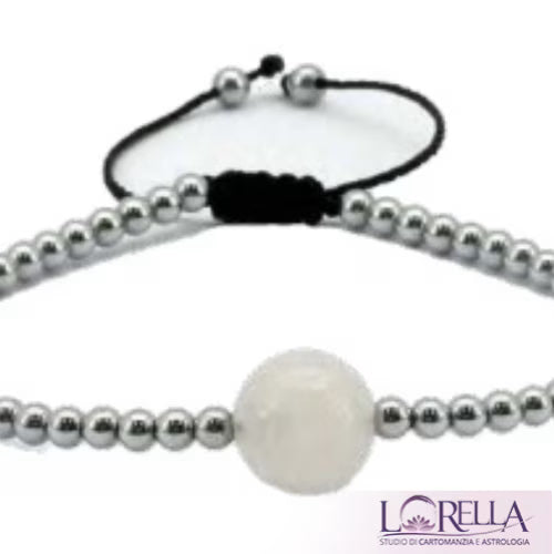 Bracciale cristalloterapia con ematite L'arcano segreto bracciale-ematite-quarzo-rosa