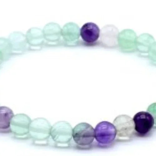 Bracciale Fluorite perle 6mm - L'arcano segreto