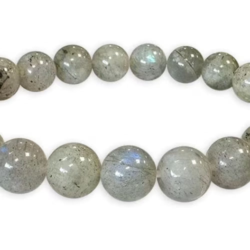 Bracciale in labradorite perline 8-9mm - L'arcano segreto