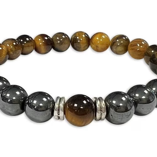 Bracciale Occhio Tigre Ematite - L'arcano segreto