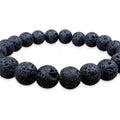 Bracciale in pietra lavica 8mm - L'arcano segreto