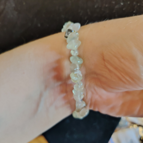 Bracciale barocco in prehnite