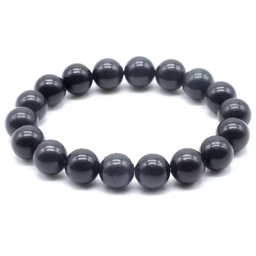 Bracciale Shungite perle 10mm - L'arcano segreto