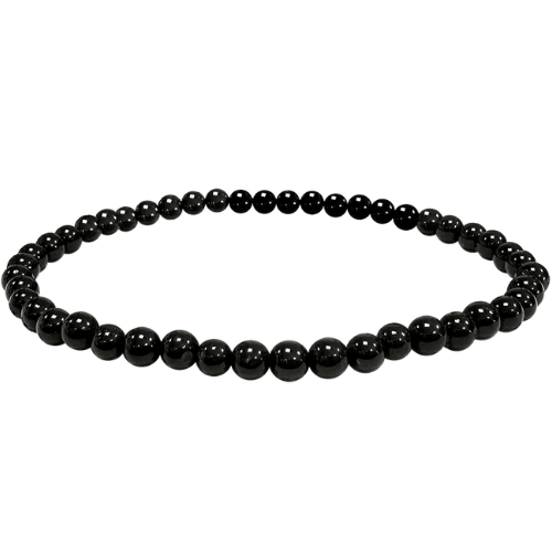 Bracciale in Tormalina Nera A (4mm)
