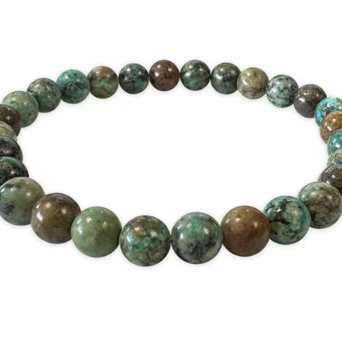 Bracciale africano turchese 6mm - L'arcano segreto