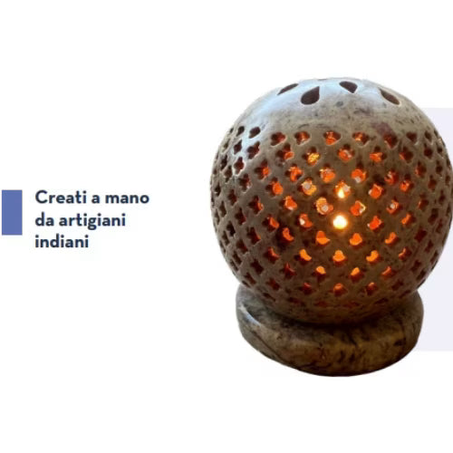 Portacandela e bruciaincenso sfera L'arcano segreto brucia-incenso-sfera