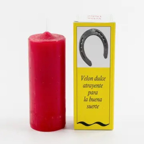Candela Rossa Preparata per Attrare la Fortuna - L'arcano segreto
