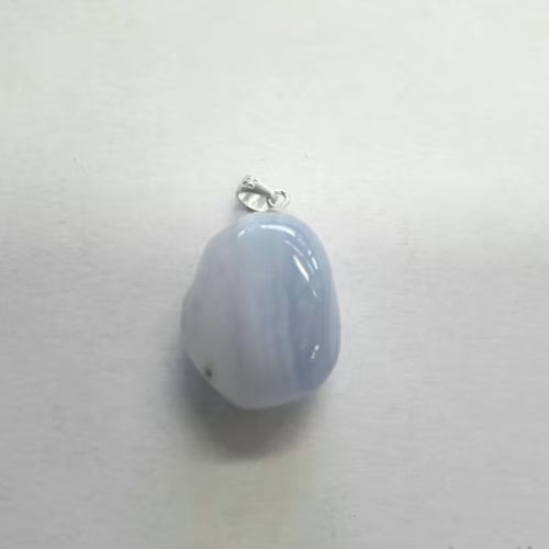 Ciondolo argento con Calcedonio L'arcano segreto ciondolo-calcedonio