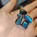 Ciondolo in argento 925 con Labradorite