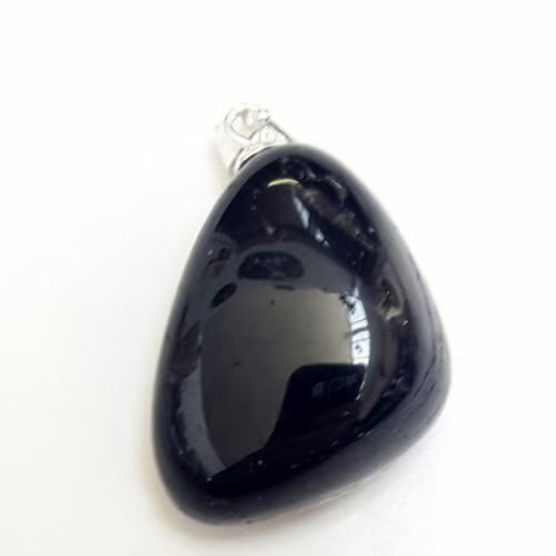 Ciondolo argento tormalina nera L'arcano segreto ciondolo-ossidiana-argento