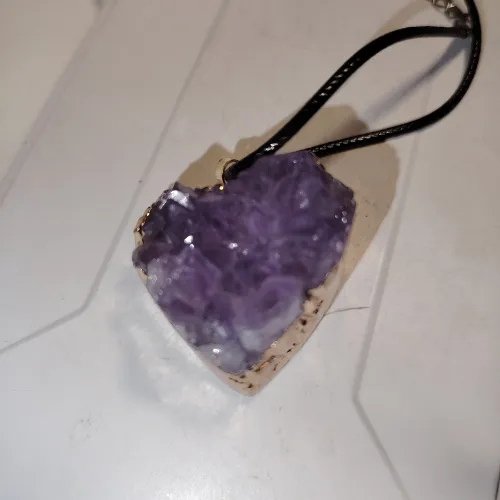 Cuore di ametista L'arcano segreto collana-ametista-drusa-cuore