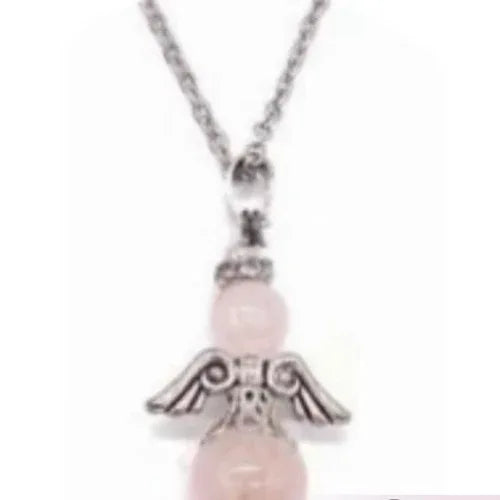 Collana angelo custode quarzo rosa - L'arcano segreto
