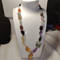 Collana ametista, citrino, acquamarina e tormaline