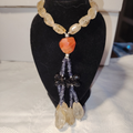 Collana gloria solare – zaffiri Blu, pietra del Sole e citrino