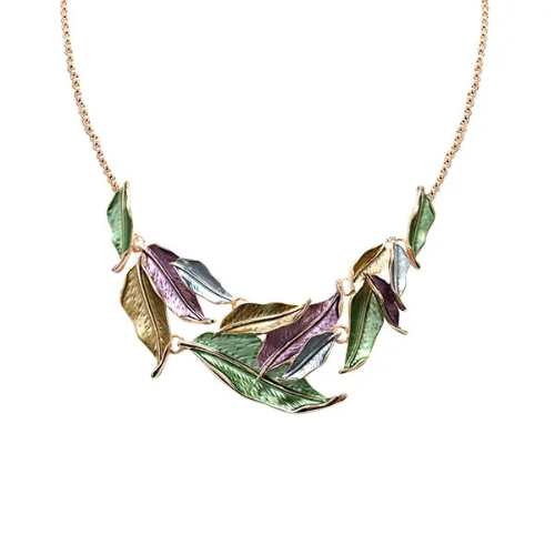Collana foglie smaltate Amorino L'arcano segreto collana-foglie