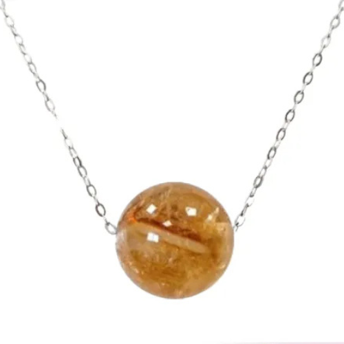 Collana argento con citrino L'arcano segreto collana-giallo-citrino